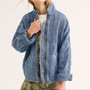 Free People Quilted Dolman Jacket size Large